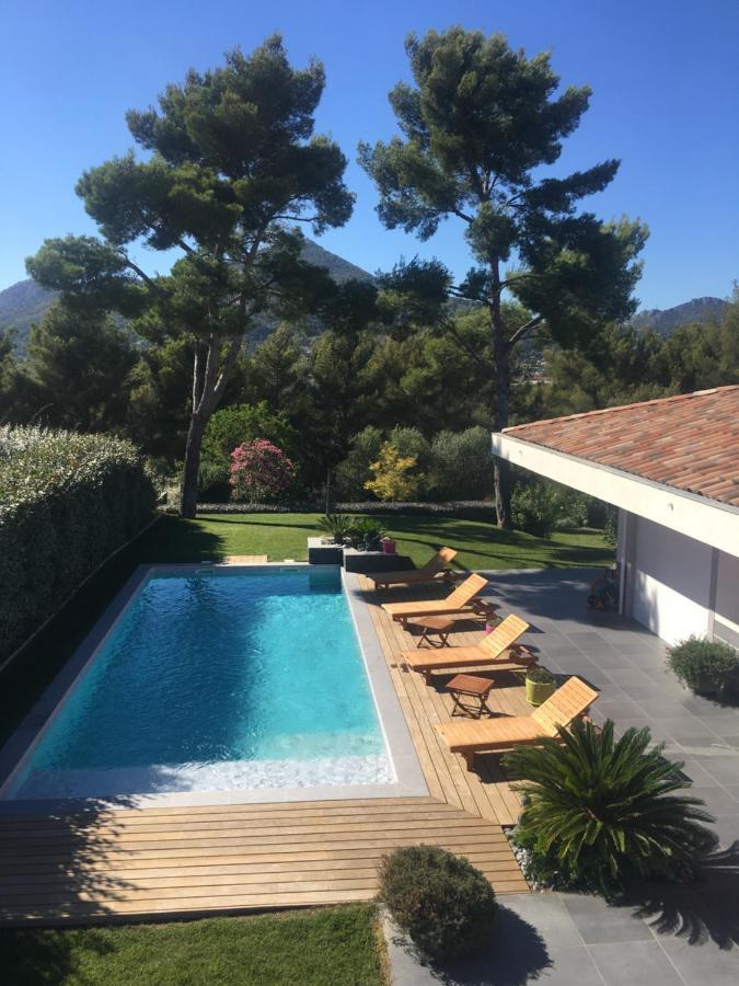Chambre Luxe Dans Villa De Standing Avec Piscine, Acces Discret Et Independant, Terrasse Arboree Et Parking Prive Ла-Валетт-дю-Вар Экстерьер фото